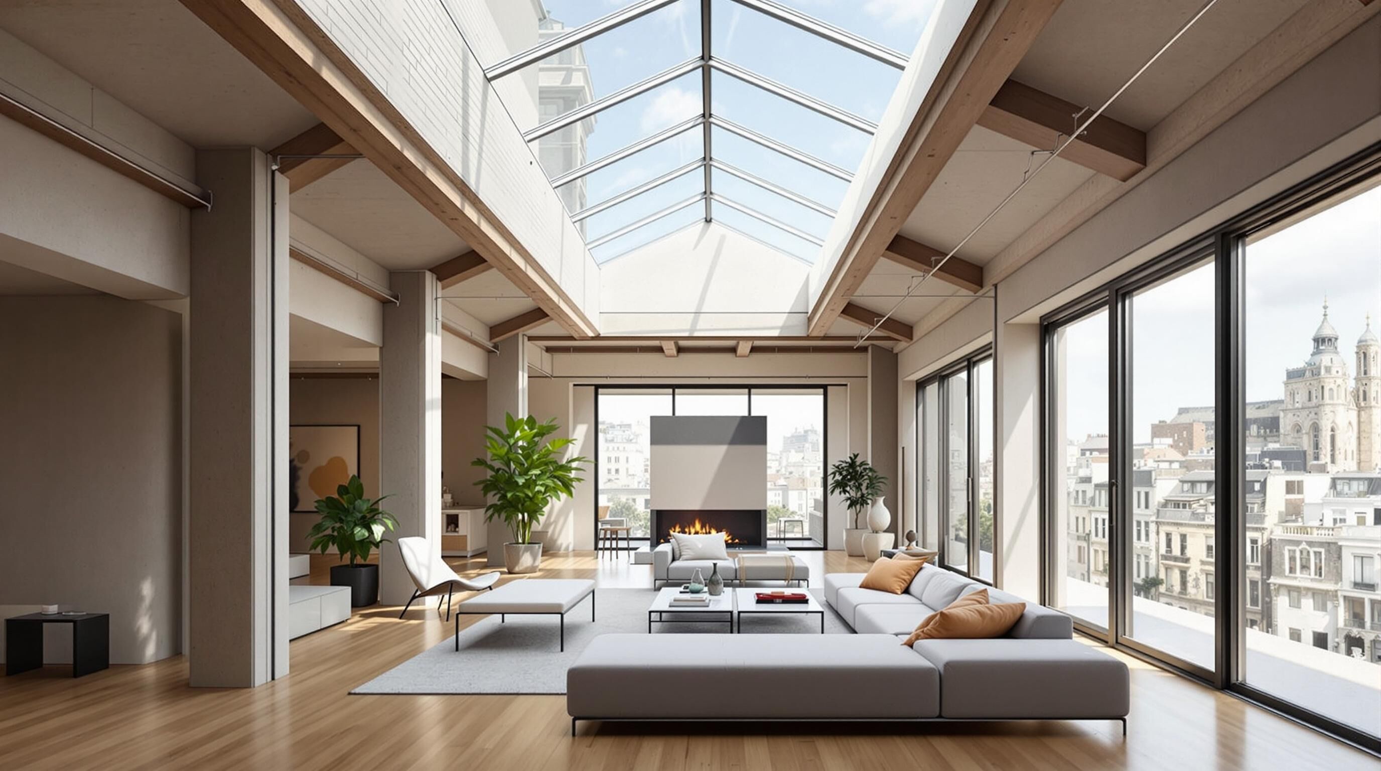 Découvrez comment une verrière de toit transforme vos combles en un espace lumineux et design, alliant confort et esthétique. Profitez d'une ambiance chaleureuse et moderne grâce à cette solution architecturale innovante.